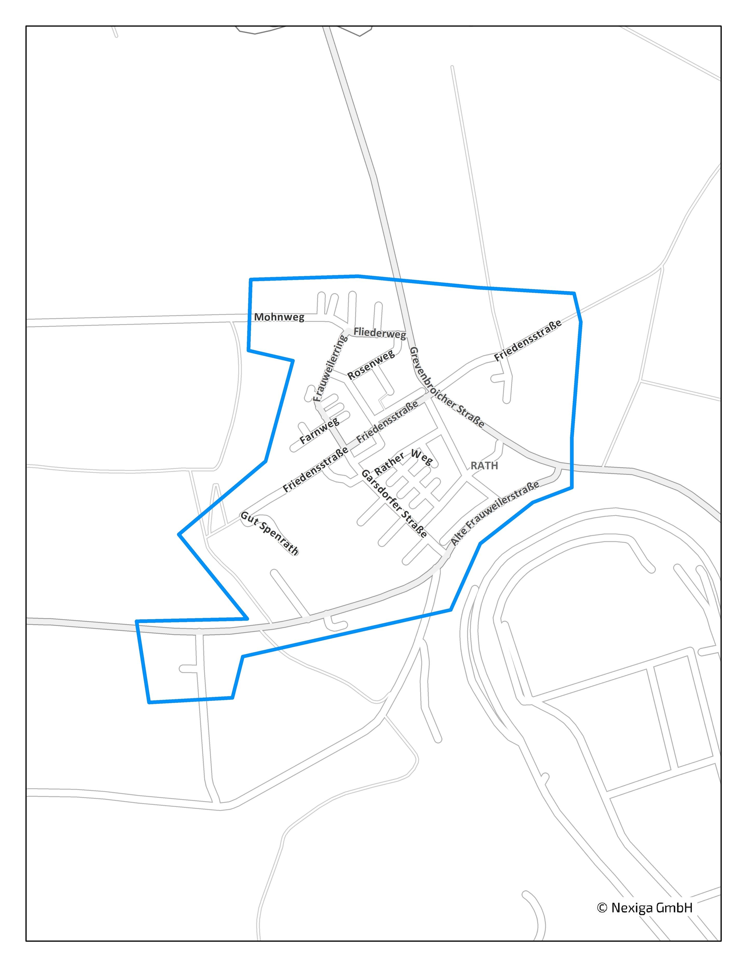 Ausbaukarte von Rath
