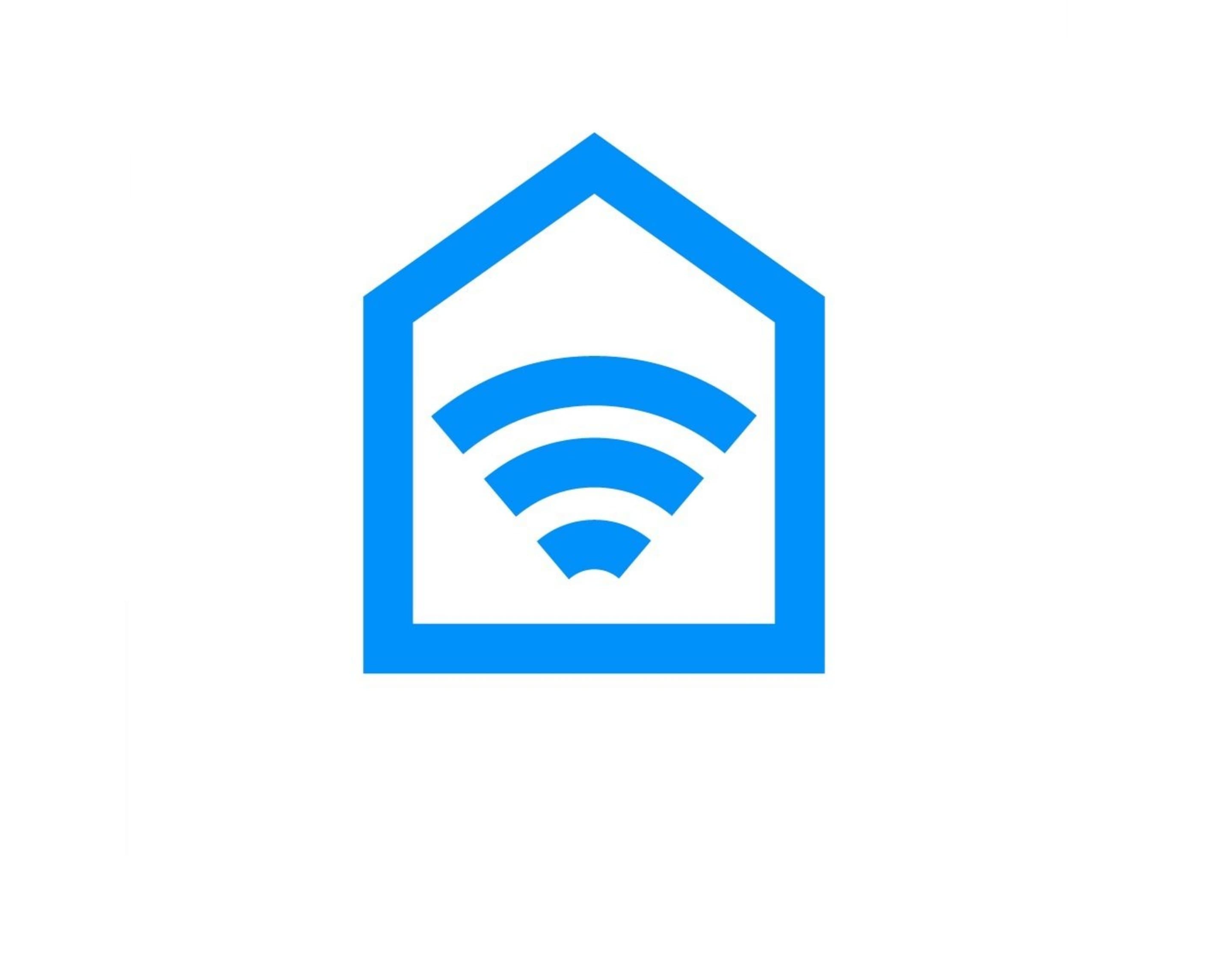 Icon Haus in dem WLAN-Symbol zu sehen ist.