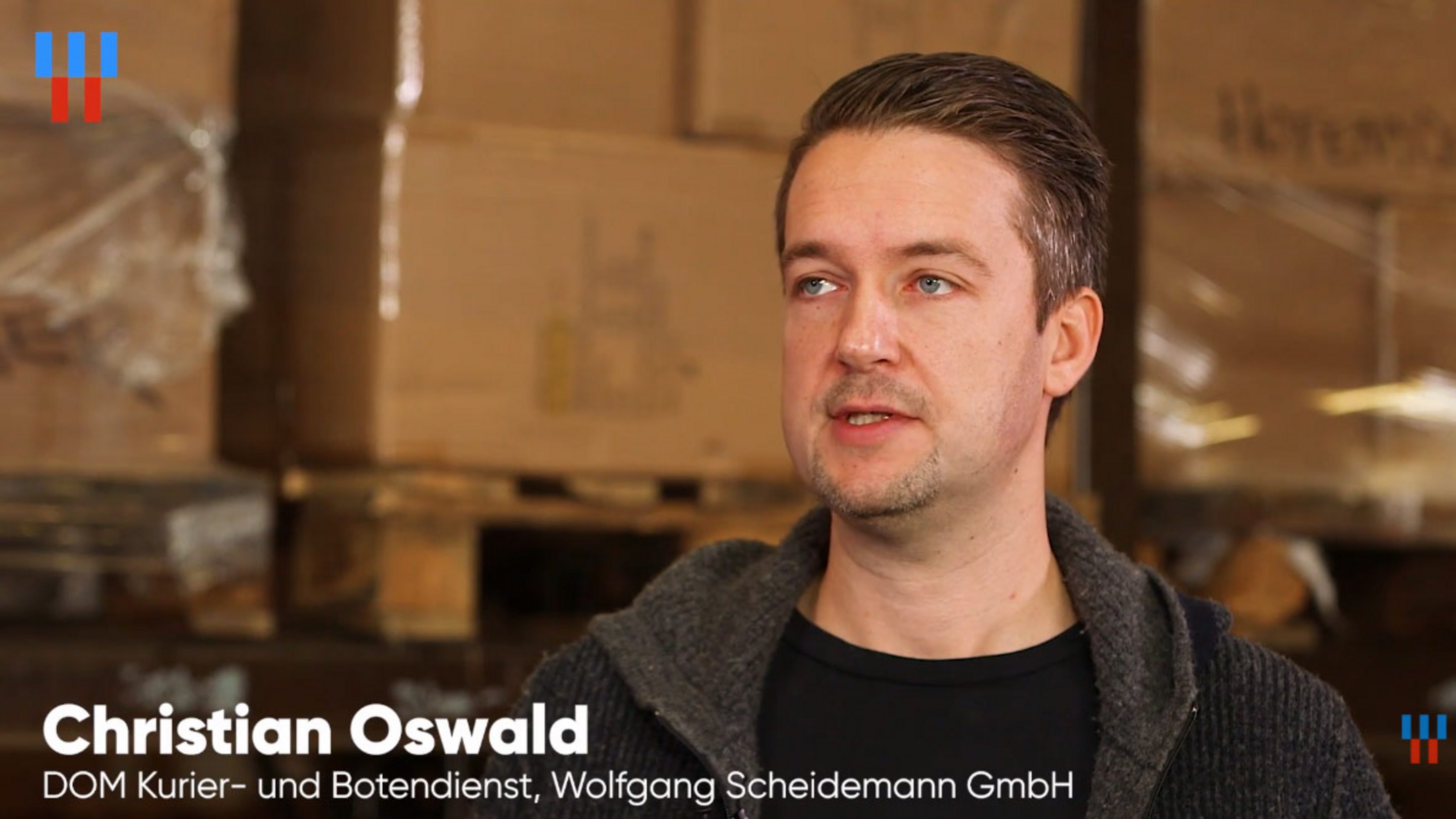 Screenshot aus unserem Videointerview mit Christian Oswald von DOM Kurier